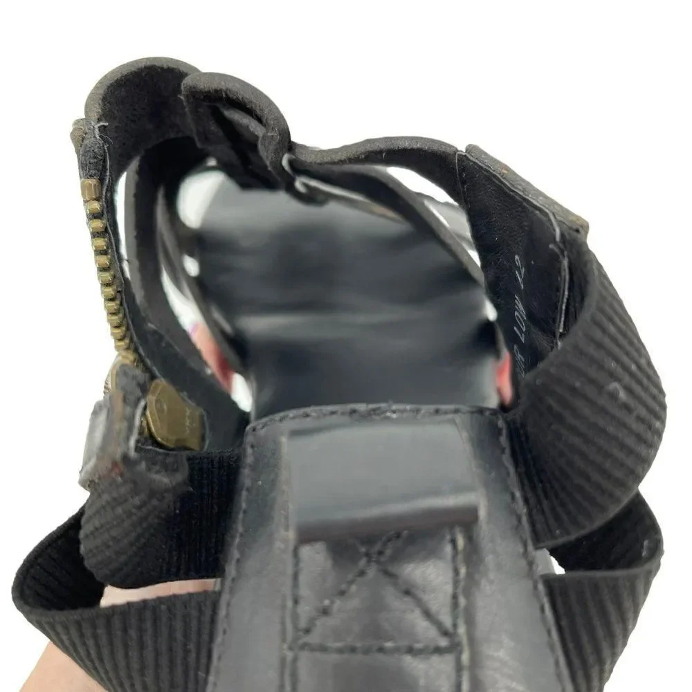 Acne Studios Tour Low Black Leather Greek Cushioned Sandals Men EU 42 US 9‎ - Picture 9 of 12